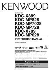 Kenwood KDC-X889 Instruction Manual
