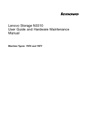 Lenovo Storage N3310 (English) User Guide and Hardware Maintenance Manual - Lenovo Storage N3310