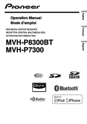 Pioneer MVH-P8300BT Owner's Manual