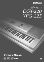 Yamaha YPG-225 Owner's Manual