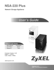 ZyXEL NSA-220 Plus User Guide