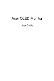 Acer PREDATOR X34 OLED User Manual