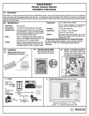 Bosch DS940 Installation Instructions