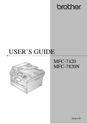 Brother International MFC-7420 Users Manual - English