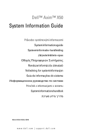 Dell Axim X50 System Information Guide