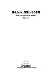 D-Link DSL-302G Manual