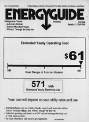 GE CFCP1RKBSS Energy Guide