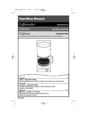 Hamilton Beach 48131 Use & Care