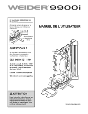 Weider 9900i French Manual