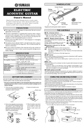 Yamaha CGX171CCA Owner's Manual