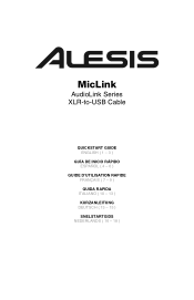 Alesis MicLink Quick Start Guide