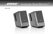 Bose Computer MusicMonitor Owner's guide