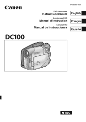 Canon DC100 DC100 Instruction Manual