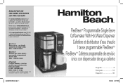 Hamilton Beach 49988 Use and Care Manual