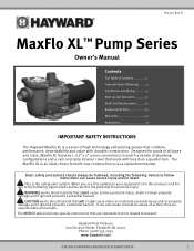 Hayward W3SP2307X10 MaxFlo-XL-Owners-Manual-IS2300RevD