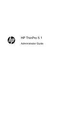 HP t505 Administrator Guide