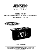 Jensen JCR-290 User Manual