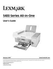 Lexmark X5450 User's Guide