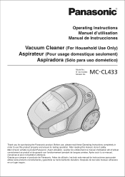 Panasonic MC-CL433 MC-CL433 Owner s Manual