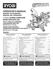 Ryobi TSS702 Operation Manual