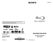 Sony BDP-S1000ES Operating Instructions