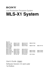 Sony MLS-X1 Users Guide