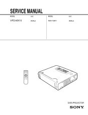 Sony VPD-MX10 Service Manual