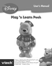 Vtech Winnie The Pooh Play  n Learn Pooh User Manual