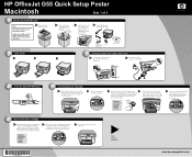HP Officejet g50 HP OfficeJet G55 - (English) Quick Setup Poster for Macintosh