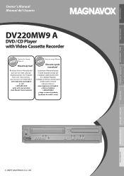 Magnavox DV220MW9 User manual,  English (US)