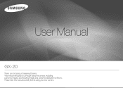Samsung GX-20 User Manual (ENGLISH)
