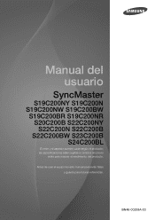 Samsung S24C200BL User Manual Ver.1.0 (Spanish)