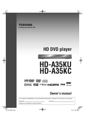 Toshiba HD A35 Owners Manual
