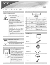 Acer B233HU Quick Start Guide