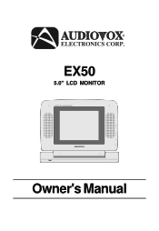 Audiovox EX50 Owners Manual
