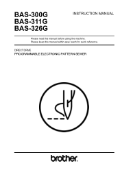 Brother International BAS-311G Instruction Manual - English