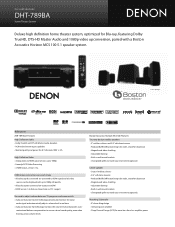 Denon DHT-789BA Literature/Product Sheet