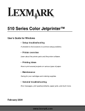 Lexmark 18K5000 User's Guide for Windows
