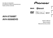 Pioneer AVH-X7500BT Owner's Manual