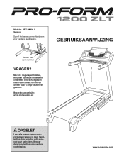 ProForm 1200 Zlt Treadmill Dutch Manual