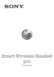 Sony Ericsson Smart Wireless Headset pro User Guide