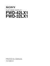 Sony FWD-32LX1 Protocol Manual