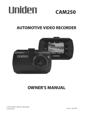 Uniden CAM250 Owners Manual