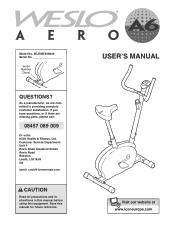 Weslo Aero A6 Uk Manual