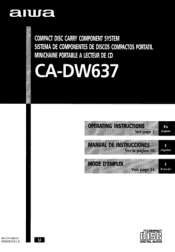 AIWA CA-DW637 Operating Instructions