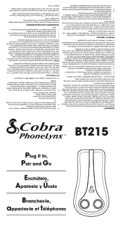 Cobra BT215 User Guide