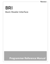 Intermec CN70 Basic Reader Interface Programmer's Reference Manual (BRI version 3.17)