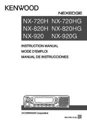 Kenwood NX-820HG Instruction Manual