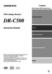 Onkyo DR-C500 Owner Manual