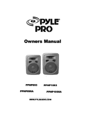 Pyle PPHP893 PPHP893 Manual 1